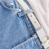 01_03-4.jpg Filippa K Women's White Placket Buckle Belt