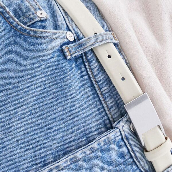 01_03-4.jpg Filippa K Women's White Placket Buckle Belt