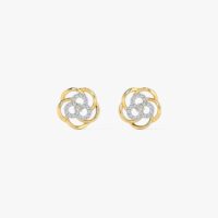 02-2.jpg Floweret Cluster Diamond Stud Earrings