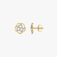 02_02-2.jpg Floweret Cluster Diamond Stud Earrings