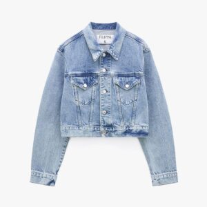Women's Classic Denim Jacket-Motorcycle Edition