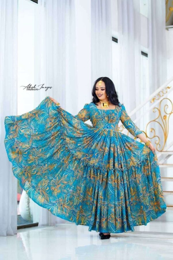 Elegant Habesha Bloom Dresses: Vibrant Ethiopian & Eritrean Inspired Gowns