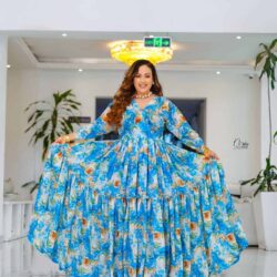 "አዲስ! ዘመናዊና ማራኪ የሐበሻ ቀሚሶች - ውብ በሆኑ ዲዛይኖች New! Flowing Modern Habesha Dress - Vibrant Prints
