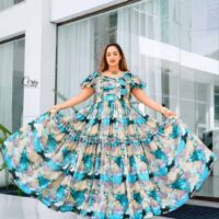 Ethiopean & Eritrean Habesha  –  Elegant Floral Maxi Dress , Lightweight & Full-Length Flow