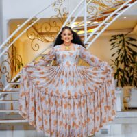 Premium Floral Habesha Chiffon Dresses – Modern Ethiopian & Eritrean Traditional ሽፎን ቀሚስ ዲዛይን
