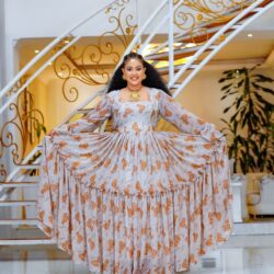 Premium Floral Habesha Chiffon Dresses – Modern Ethiopian & Eritrean Traditional ሽፎን ቀሚስ ዲዛይን