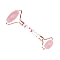 የፊት ውበት መጠበቂያ እና ማሳጅ for Habesha women  Jade Roller እና Gua Sha - (2-Piece Rose Quartz Beauty Facial Roller Set)